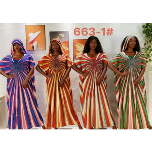 Vestido Largo Holgado con Mangas Murciélago a Rayas, Estilo Sudamericano, Antiestático, <span class=keywords><strong>Vintage</strong></span>, Nuevo en <span class=keywords><strong>eBay</strong></span>, para Mujer, Transfronterizo - Product Image 2