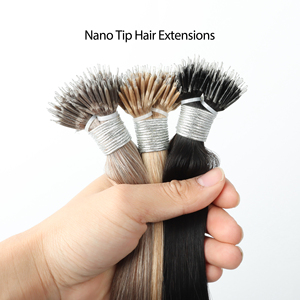 Extensions de <span class=keywords><strong>cheveux</strong></span> naturels Nano Rings lisses, 50 mèches, noir naturel, brun, blond, micro-anneaux, pré-collées, <span class=keywords><strong>cheveux</strong></span> brésiliens Remy - Product Image 2