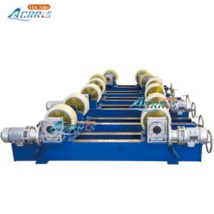 Réducteur de moulinet cycloïde diamètre 3000mm vis sans fin 5 tonnes rotateur de soudage de tuyau mécanique réglable avec rouleau en PU - Product Image 5