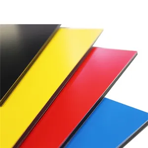 Alucobond Best selling 4mm yellow 1220*2440mm/1500*3050mm Aluminum Composite panel for building designs