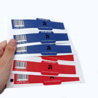 Étiquette privée personnalisée en vinyle étanche avec logo kiss cut sticker papier impression personnalisée feuille d'autocollant