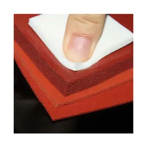 Custom 10mm closed-cell silicone sponge sheets fire retardant silicone foam pad for heat transfer press machine
