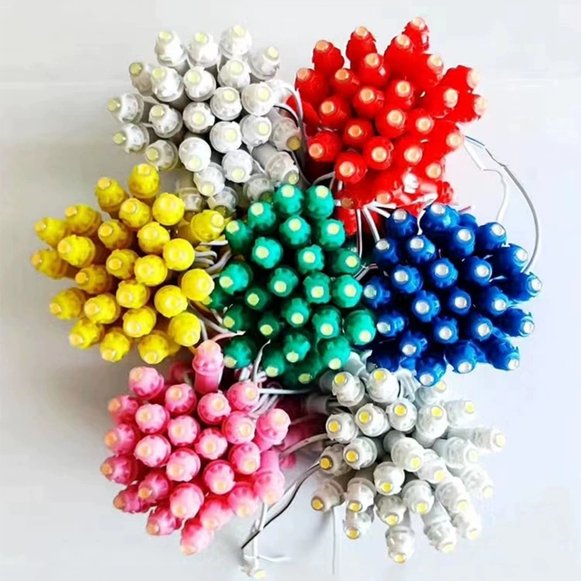 Waterproof Holiday Festival Led String Lamp IP68 Single Color 50 Leds/string DC12v 9mm Led Pixel Light Outdoor