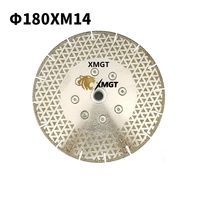 Disque de coupe diamanté M14 industriel personnalisable OEM, revêtu de Ti, pour pressage à chaud, meule à sec pour marbre et granit