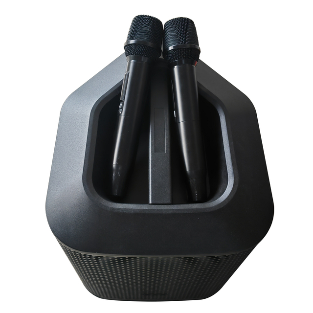 Professional Audio 400W Rechargeable Battery Active 8" Wireless Surround Sound Mono Speaker Wireless Microphone USB/BT/AUX Input