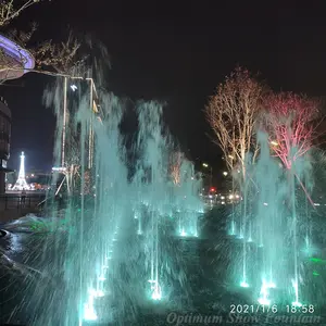 Juego de agua para niños y niñas, DMX RGB, diseño Musical programable, público, calle, suelo, fuente de baile