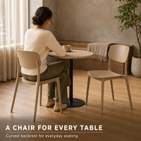 Chaises de restaurant d'extérieur, chaise de jardin résistante aux intempéries pour terrasse, café, balcon