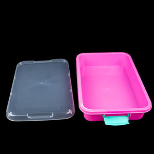 Plateau de jeu sensoriel portable de 15 pouces <span class=keywords><strong>avec</strong></span> <span class=keywords><strong>couvercle</strong></span>, remplir d'eau, de <span class=keywords><strong>sable</strong></span>, de perles et plus encore - Product Image 2