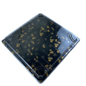 HYX-81211 PET Jetable <span class=keywords><strong>Sushi</strong></span> & Sandwich Plateau Contenants À Emporter Boîte Alimentaire avec Couvercle Logo Personnalisé - Product Image 1