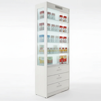 Présentoir de parfums personnalisé avec logo et éclairage LED, étagères de présentation pour magasin de cosmétiques, supermarché