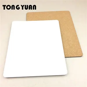 19x23cm Sublimation MDF Rectangle Blank Placemat For Heat Press With Cork Back
