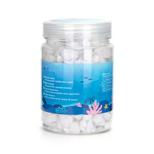 Grava bianca decorativa, ideale per giardini, paesaggistica, drenaggio e mulching, con texture morbida e colore uniforme, facile da usare. - Product Image 1