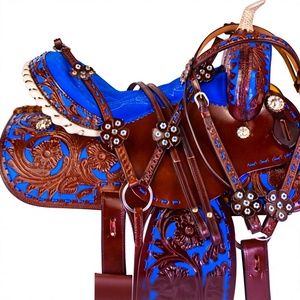 Selle d'équitation anglaise personnalisée avec logo imprimé, en cuir véritable, avec arceau en bois, accessoire d'équitation durable, OEM BS International NA84 - Product Image 5