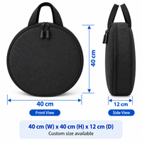 Sac de rangement personnalisé pour câble de recharge de véhicule électrique, étui organisateur rond portable et étanche pour câble de chargeur de véhicule OEM ODM