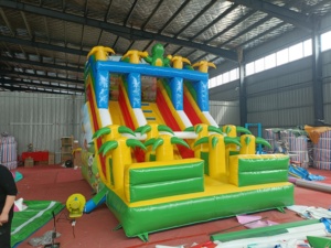 Công viên bơm hơi ngoài trời 5 m * 3.5m Chất liệu 0.48mm PVC 0.55mm PVC nhỏ lâu đài bơm hơi nhà bouncy có cầu trượt - Product Image 6