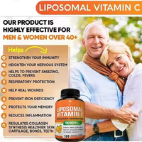 VitaHall OEM Vitamine C liposomale 1600 mg Antioxydant Haute absorption Acide ascorbique liposoluble Capsules de vitamine C Soutien immunitaire