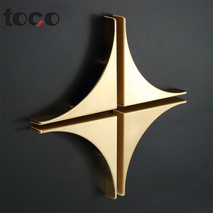 TOCO katı ahşap altın dolap donanım Modern tasarım mutfak yatak odası banyo dolapları için çekmece kolları kapı çeker mobilya - Product Image 5