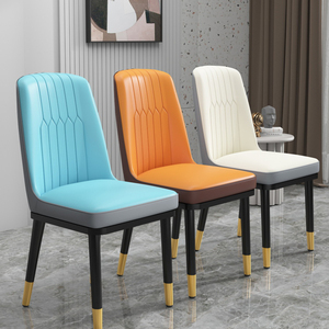 เก้าอี้ห้องรับประทานอาหารที่ทันสมัยหุ้มด้วยหนัง - Product Image 2
