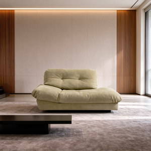 Sofá de Terciopelo con Botones, 2-3 Plazas, Cojín Trasero Suelto, Brazos Acolchados, Base de Perfil Bajo, Moderno, para Sala de Estar, Hotel, Vestíbulo, Villa - Product Image 1