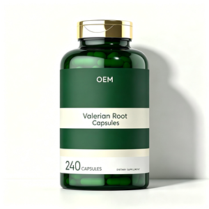 Cápsulas de Suplemento de Extracto de Raíz de Valeriana para Apoyar la Calma y la Relajación para Prepararse para Dormir, Sin GMO ni Gluten - Product Image 1