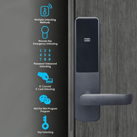 Cerradura de Puerta de Hotel V602 con Múltiples Métodos de Desbloqueo: Llave/Tarjeta/Contraseña/Control Remoto/Mini Programa