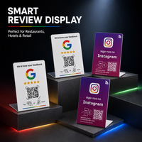 Support de table NFC en PVC |   Support de table RFID en PVC avec logo personnalisé, support d'affichage de bureau NFC pour hôtel