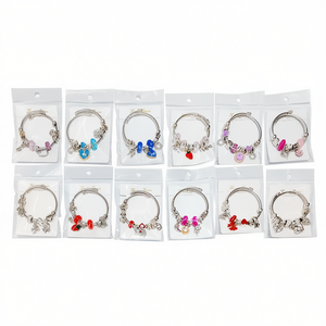 Kids Charm <b>Bracelets</b> Assorted Colors 10 Pack For Children Jewelry Gift Set - Product Image 2