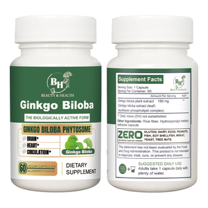 Grosir kapsul Ginkgo Biloba disesuaikan mendukung kesehatan otak kesehatan kardiovaskular jantung meningkatkan konsentrasi memori - Product Image 5