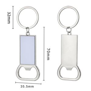 Car Pendant UV Printed Thermal Sublimation Metal Key Ring Loop Custom Creative <b>Small</b> Gift Beer <b>Bottle</b> Opener Keychain Key Chain - Product Image 1