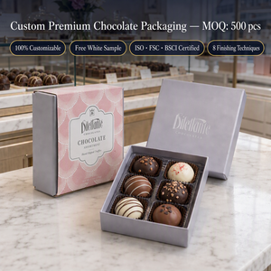 Caja <span class=keywords><strong>de</strong></span> Embalaje Personalizada para Macarrones, Pasteles y Galletas, Caja <span class=keywords><strong>de</strong></span> Regalo Pequeña <span class=keywords><strong>de</strong></span> Cartón para Dulces, Caja <span class=keywords><strong>de</strong></span> Chocolate Personalizada - Product Image 1