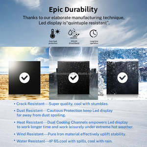 Pantalla LED <span class=keywords><strong>3D</strong></span> de Vídeo para Exteriores, Personalizada, Ultra HD, para Publicidad en Centros Comerciales - Product Image 5