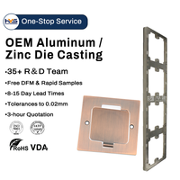 Servicio de Fundición a Presión de Aleación de Zinc-Aluminio, Borde de Interruptor Fundido a Presión, Zamak ADC12, Panel de Encendido/Apagado Fundido a Presión