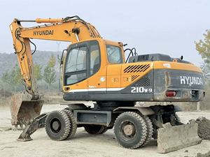 Excavadora de Ruedas Hyundai 210W-9 Usada, Excavadora de 21 Toneladas con Motor Yanmar, Caja de Cambios y Bomba en Venta - Product Image 6