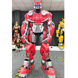 Costume de mascotte <span class=keywords><strong>Transformers</strong></span> Rouge pour Adultes : Dino Robot, Bumblebee, Megatron, <span class=keywords><strong>Optimus</strong></span> <span class=keywords><strong>Prime</strong></span> – Idéal pour les spectacles - Product Image 3