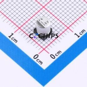 Condensateur électrolytique en aluminium SMD VE-010M1CTR-0405, SMD, D4xL5.3mm 1uF 20% 16V 4mm - Product Image 1