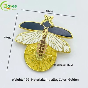 No piercing required for wearing Luminous <b>Bee</b> brooches Fashion Luxury Versatile Accessory for Coat <b>Suit</b> Sweater hat - Product Image 2