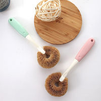 Brosse à vaisselle de cuisine Fibre de noix de coco et sisal Outils de nettoyage multifonctionnels Brosse à récurer de cuisine