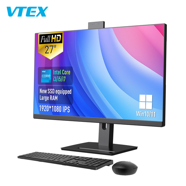 Computadora All in One Barebone Pc I7 I5 Desktop Computer Cheaper 21.5'' 23.8" 4G 8G 256G Ssd Rotatable Office Gaming All-In-One