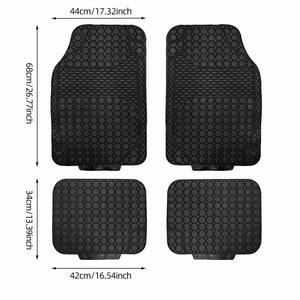 Tapis de sol de voiture hexagonaux en caoutchouc robuste, 4 pièces, antidérapants, stock Pologne, livraison directe UE - Product Image 6