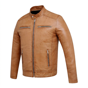 Custom Genuine Leather <b>Jacket</b> Manufacturer OEM Wholesale <b>Men</b>’s Leather <b>Jackets</b> Custom Made Leather Outerwear Supplier Pakistan - Product Image 1