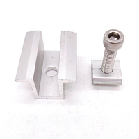 Supports métalliques de fixation de panneaux solaires en U de haute qualité, revêtement poudré, résistance au vent 60 m/s, pour panneaux de 0,1 mm à 10 mm