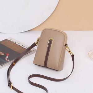 Women <b>Small</b> Phone Bag Genuine Cow Leather Fashion <b>Purse</b> <b>Lady</b> Crossbody Shoulder Sling Bags Contrasting Color - Product Image 1
