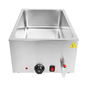 เครื่องอุ่นอาหารแบบ Bain Marie ยี่ห้อ Commercial Electric พร้อมก๊อกระบายน้ำ วัสดุสแตนเลส รองรับถาด GN พร้อมเทอร์โมสตัท สำหรับร้านอาหาร บุฟเฟ่ต์ และงานจัดเลี้ยง - Product Image 4