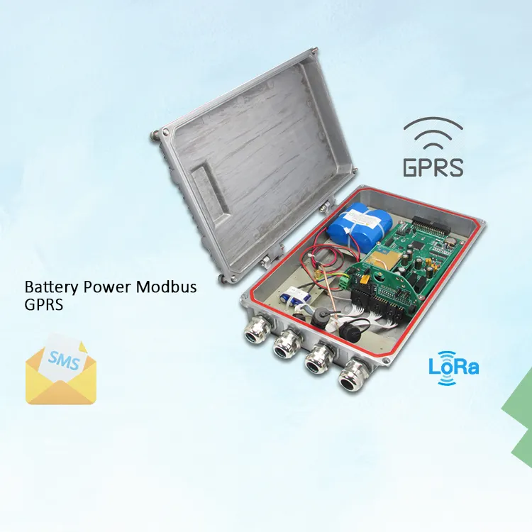 Slimme Landbouw Batterij Aangedreven Modbus Ontwerp Voor 4G Schema Via Sms Of Gprs Data Logger