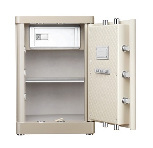 Customized Solid Steel Metal Cabinet Fingerprint Safe Jewelry Cabinet Safe With Shelf