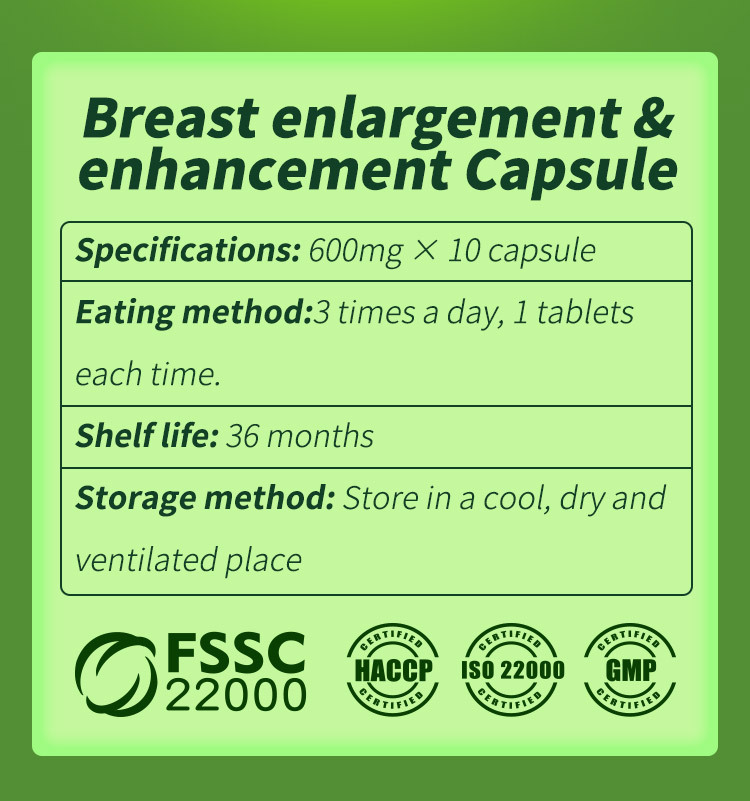 Breast Enhancement Pills Natural Breast Enlargement and Female Augmentation Supplement for Growth 10 Capsules big breast capsule