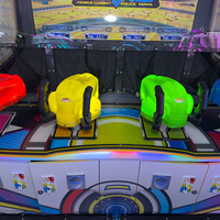 Machine de jeu d'arcade à monnayeur pour parc d'attractions, jeu de frappe Mecha God Hammer, 4 joueurs, éclairage LED coloré, équipement de divertissement