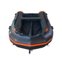 Bote inflable de pvc con motor, bote de rescate con suelo de aluminio extraíble personalizado de alta calidad, multicámaras baratas