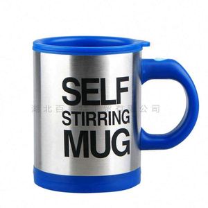 Mug auto-mélangeur en acier inoxydable, tasse à café ou à thé avec couvercle, alimenté par piles, pour usage au bureau, design moderne, 6 couleurs disponibles - Product Image 6