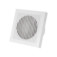 ELMAK 2025 Nouvelle Vente Chaude Ventilateur Extracteur Mural Carré en Plastique de 6 Pouces à Persiennes pour Fenêtre 110V-240V 40 dB pour Usage Domestique